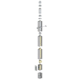Leichtbauschornstein F90-Bausatz Wohnzimmervariante mit Innenrohrdurchmesser 130 mm – Tecnovis