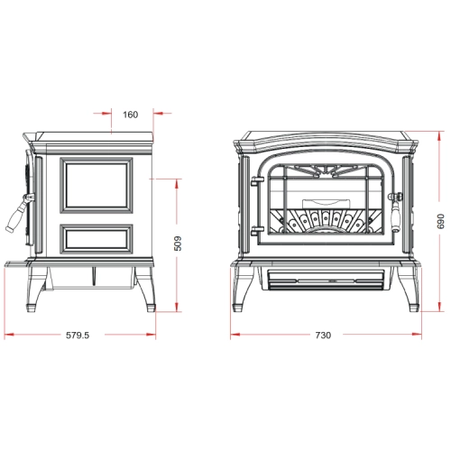 Invicta Bradford Kaminofen 9 kW