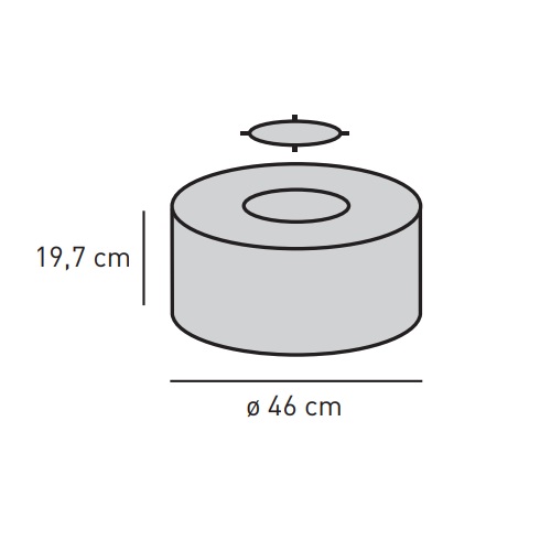 Kaminzubehör Skantherm - Technik Box, ø 46,0 cm für Elements Rund