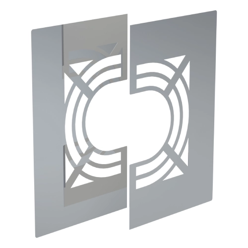 Deckenblende für Hinterlüftung, zweiteilig, 0-30° - doppelwandig - Tecnovis TEC-DW-CLASSIC