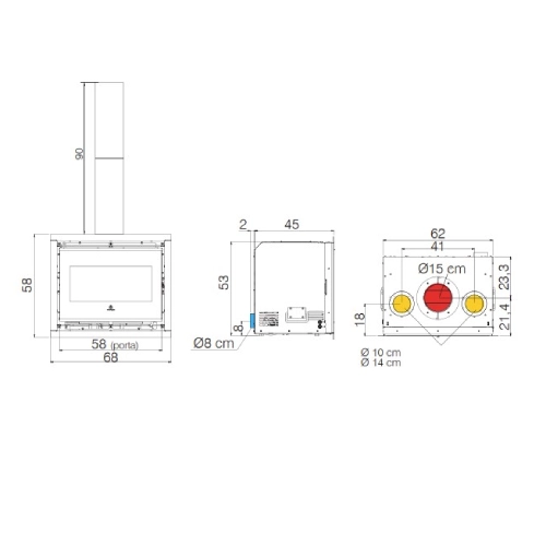 Edilkamin Firebox Evo 54 Kamineinsatz 9,4 kW