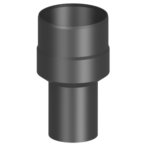 Ofenrohr - Erweiterung lackiert schwarz - Tecnovis TEC-Stahl