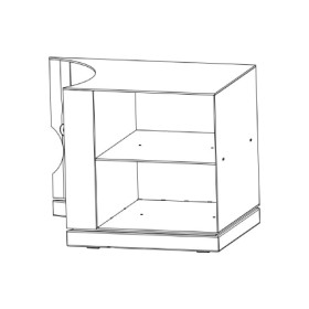 Austroflamm - Beistellbox rechts, b = 36,2 cm, h = 41,1 cm Kaminzubehör