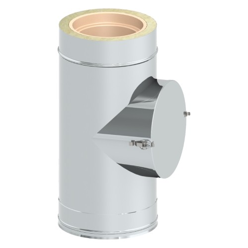 Edelstahlschornstein Bausatz Ø 120 mm - doppelwandig - Tecnovis TEC-Keramik