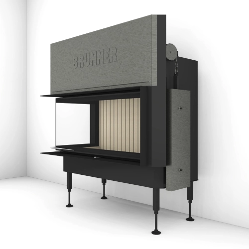 Brunner BKH 5.0 Eck 42-98-42 Schiebetür links/rechts Kamineinsatz 11 kW