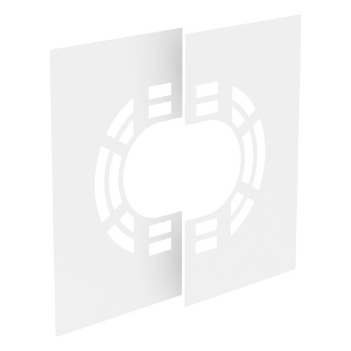Deckenblende für Hinterlüftung, zweiteilig, 0-30° - doppelwandig - Jeremias DW-WHITE Deckenblende für Hinterlüftung, zweiteilig, 0-30° - doppelwandig - Jeremias DW-WHITE