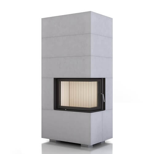 Brunner BSK 12, Eckkamin Kaminbausatz 7 kW Drehtür