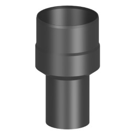 Ofenrohr - Erweiterung lackiert schwarz - Tecnovis TEC-Stahl