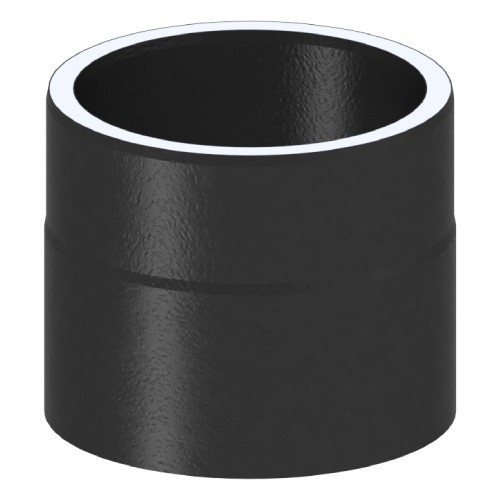 Ofenrohr - doppelwandig - Längenelement 150 mm mit Kondensatring (mit Einzug) schwarz - Tecnovis TEC-Protect Ofenrohr - doppelwandig - Längenelement 150 mm mit Kondensatring (mit Einzug) schwarz - Tecnovis TEC-Protect