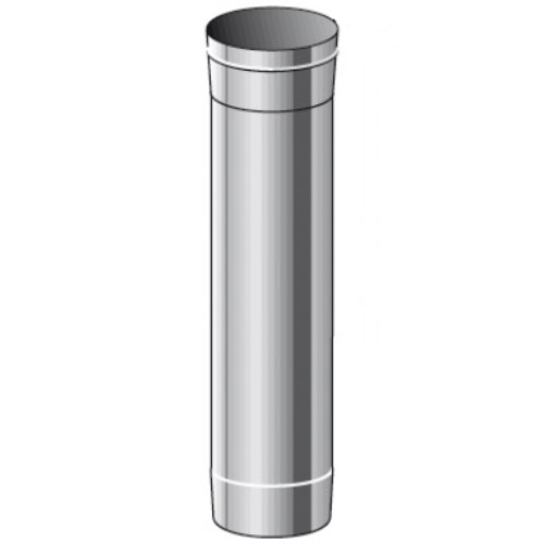 Rohrelement 1000 mm mit Abstandhalter - einwandig - Raab EW-FU