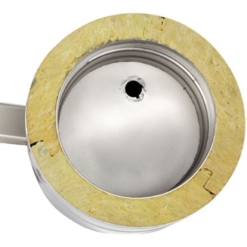 Grundplatte rund mit Kondensatablauf unten und Halterung verstellbar bis 200 mm - Tecnovis TEC-DW-Classic