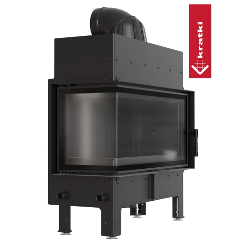 Kratki Floki L Kamineinsatz 12 kW Eckkamin