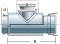 Vorschau: V-Rohrelement mit Reinigungsöffnung (für Verbindungsleitung druckdicht) - doppelwandig - Raab DW-Alk