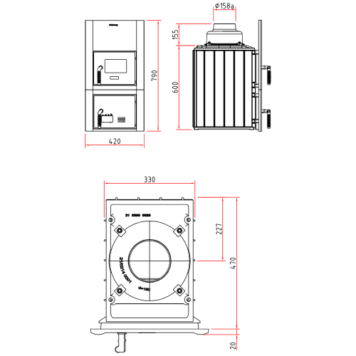 Olsberg Format 6 Heizeinsatz 6 kW