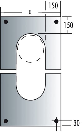 Blendblech 2-teilig 90° - doppelwandig - DW-Systeme