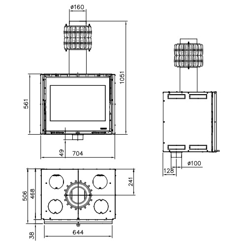 La Nordica Inserto 70 PRS Wide Kamineinsatz 8,1 kW