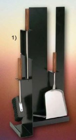 Lienbacher - Kaminbesteck 3-teilig, Schwarz Kaminzubehör