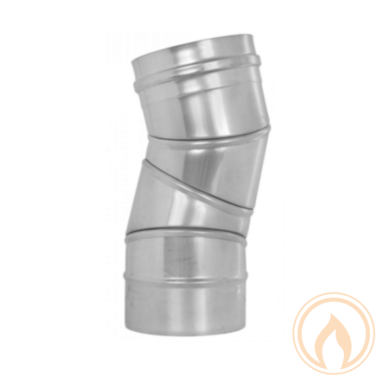 Verstellbogen 90° mit Vitondichtung und Klemmband (max. 200°C) - einwandig - EKA-Edelstahlkamine Com