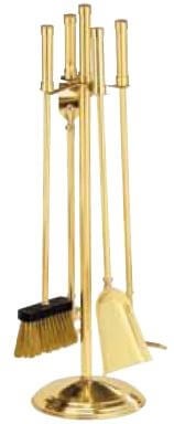Lienbacher - Kaminbesteck aus Messing 4-teilig Kaminzubehör