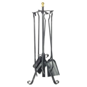 Lienbacher - Kaminbesteck 4-teilig, Schmiedeeisen, H.66 cm Kaminzubehör