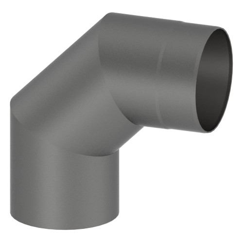 Ofenrohr - Winkel 90° ohne Tür gussgrau - Tecnovis TEC-Stahl Ofenrohr - Winkel 90° ohne Tür gussgrau - Tecnovis TEC-Stahl