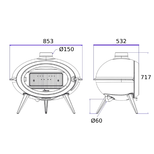 Invicta Brio Kaminofen 7 kW