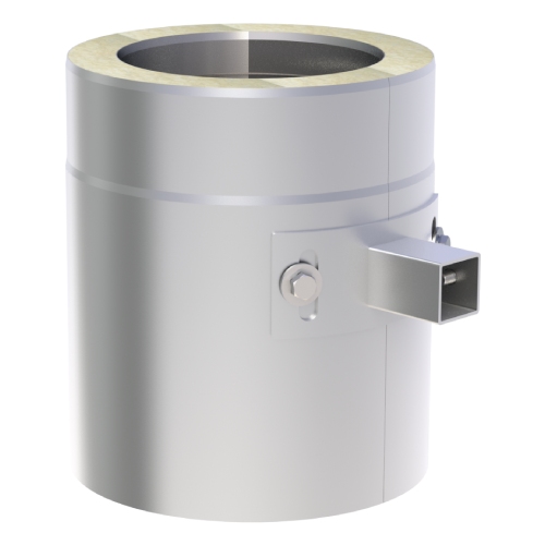 Längenelement 250 mm mit Aufnahme für Wandhalter - doppelwandig - Tecnovis TEC-DW-Design