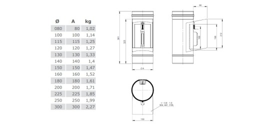 Reinigungselement mit Kasten und Deckel 210 x 140 mm - einwandig für Tecnovis EW-SILVER