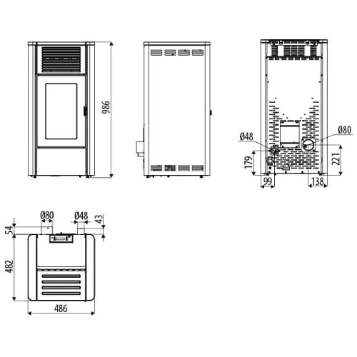 MCZ GIO Air 8 S1 Pelletofen 8 kW