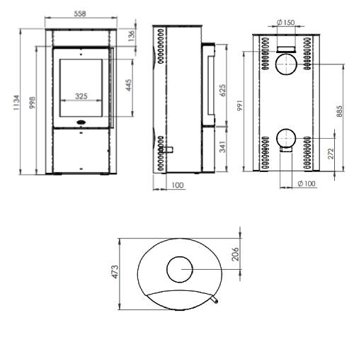 Fireplace York Kaminofen 6 kW