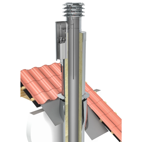 OekoSolve - OekoTube-Outside - Elektrostatischer Partikelabscheider für Edelstahlschornstein