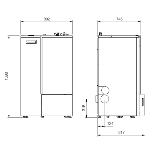 La Nordica Extraflame PR 30 Pelletkessel 30 kW