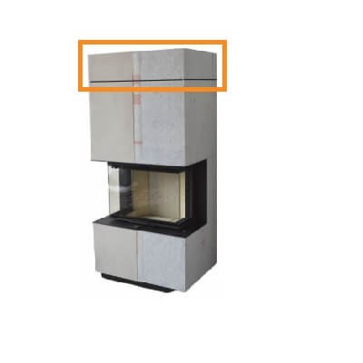 Kaminzubehör Cera Design - Aufsatz für SilcaHeat-Verkleidung (21,5 cm Erhöhung)