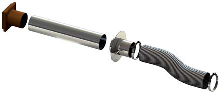 Zuluftsystem Einwandig - Airsystem „braun“