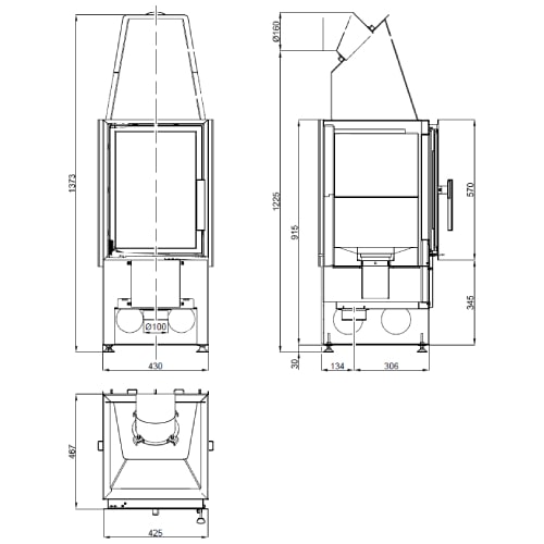 Haas und Sohn ESPRIT-IV Kamineinsatz 7 kW