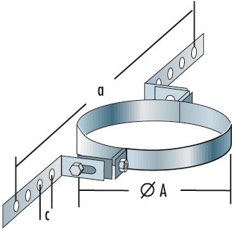 Sparrenhalter L - doppelwandig - Raab DW-Systeme
