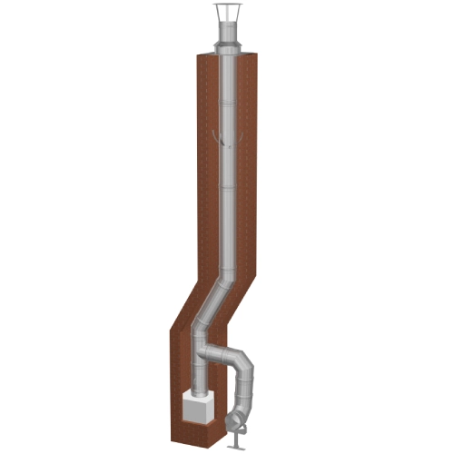 Schornsteinsanierung einwandig Ø 250 mm – Tecnovis TEC-EW-Classic