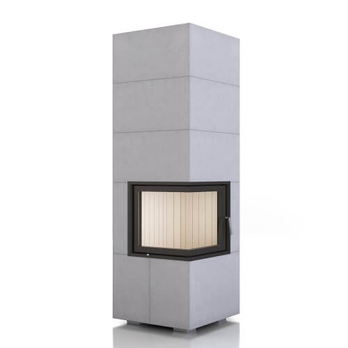Brunner BSK 09, Eckkamin Kaminbausatz 8 kW Drehtür