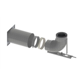 Schornsteinanschluss für Weiterbau mit LAS-System im Schacht Ø150/100 mm - DRU LAS ES-I 150/100