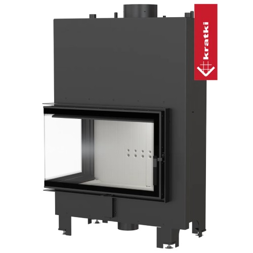 Kratki MBO PW Kamineinsatz 15 kW Eckkamin wasserführend