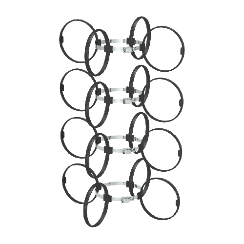 Montageschelle 4 Stück / Abstandshalter - Kunststoff - Tecnovis TEC-PP-FLEX