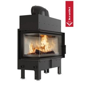 Kratki Floki L Kamineinsatz 12 kW Eckkamin