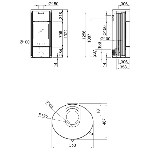 Spartherm Senso L Kaminofen 5,9 kW