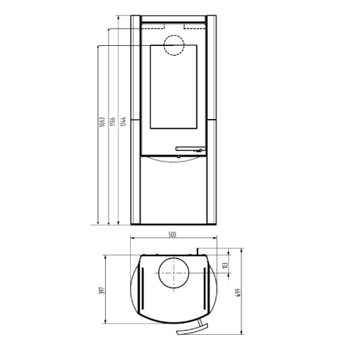 Wamsler Myra Kaminofen 8 kW