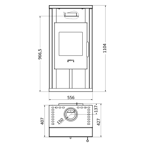 Wamsler Yuna Rainbow Kaminofen 6 kW