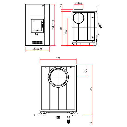 Olsberg Concept 9 Heizeinsatz 9 kW