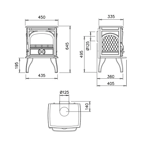 Dovre 250 M Kaminofen 6 kW