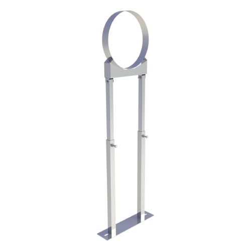 Unterstützung mit Gelenk 800 - 1200 mm für Tecnovis TEC-DW-Classic und TEC-DW-Silver