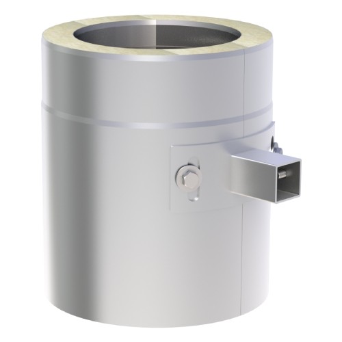 Längenelement 250 mm mit Aufnahme für Wandhalter - doppelwandig - Tecnovis TEC-DW-Design