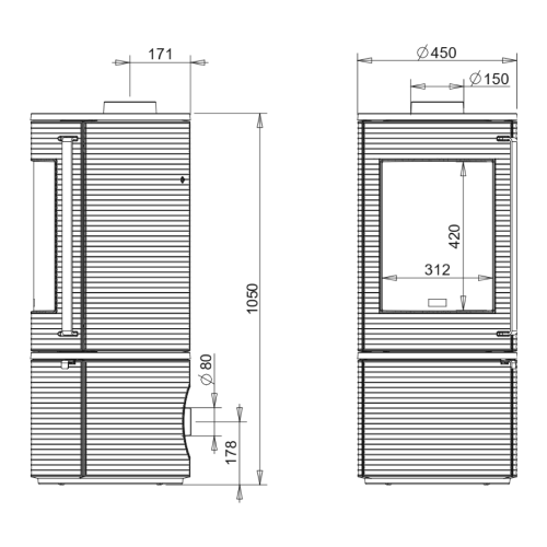 Wamsler Oku Kaminofen 7 kW